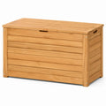 Cassapanca da giardino in legno massello di acacia marrone rettangolare 150 x 50 x 56 cm