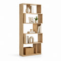 Libreria a 5 ripiani rovere chiaro in pannelli di particelle 80 x 30 x 180 cm