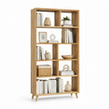 Libreria a 5 ripiani rovere naturale in MDF 80 x 30 x 180 cm