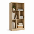 Libreria a giorno rovere chiaro in truciolare 80 x 30 x 180 cm con 7 vani